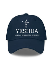 Unisex Flag Cross “Yeshua King OF Kings Lord Of Lords” Print Baseball Cap