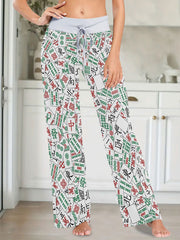 Women's Mahjong Printed Home Pants