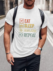 Mahjong-Liebhaber-T-Shirt für Herren