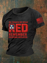 Men's On Fridays We Wear Red Short-sleeved T-shirt