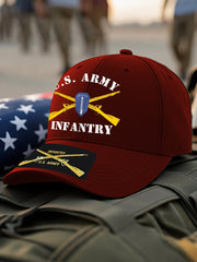 Unisex US Infantry Design Print Cap