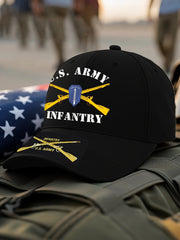 Unisex US Infantry Design Print Cap