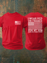 Men's I Wear Red On Fridays For My Son T-shirt