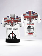 à manches courtes They Gave Their Tomorrow pour homme