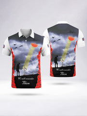 à manches courtes LEST WE FORGET pour homme