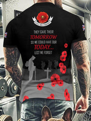 T-shirt THEY GAVE THEIR TOMORROW pour homme