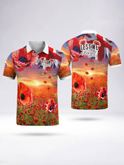 à manches courtes Poppy Field Homme