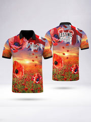 à manches courtes Poppy Field Homme