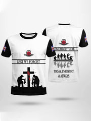 T-shirt manches courtes LEST WE FORGET pour homme