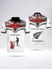 à manches courtes Lest We Forget Homme