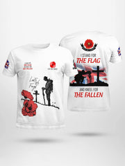Chemise I STAND FOR THE FLAG AND KNEEL FOR THE FALLEN pour homme
