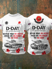 T-shirt D-DAY manches courtes 81ST ANNIVERSARY pour homme