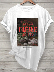 T-shirt de peinture Je suis Fiere de Toi Claude Monet Femme