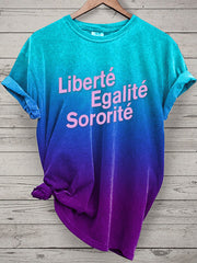 T-shirt Liberté Egalité Sororité Femme