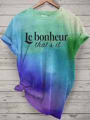 T-shirt Le bonheur c'est tout pour femme