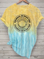 T-shirt Road Trip Blanc Femme