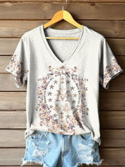 T-shirt imprimé Catholic Maria Holy Heart Femme