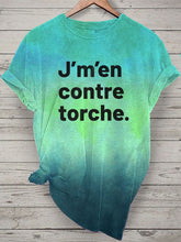 T-shirt J'men contre torche Femme