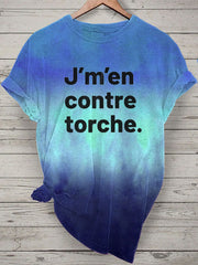 T-shirt J'men contre torche Femme