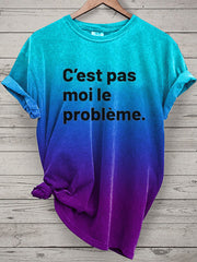 T-shirt C'est pas moi le problèmes Femme