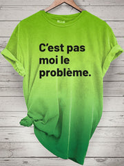 T-shirt C'est pas moi le problèmes Femme