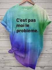 T-shirt C'est pas moi le problèmes Femme