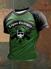 T-shirt à manches courtes imprimé de la Légion étrangère française pour homme