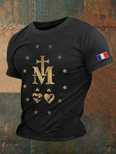 T-shirt imprimé catholique pour hommes
