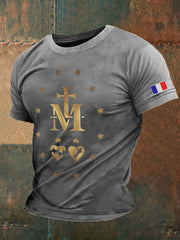 T-shirt imprimé catholique pour hommes