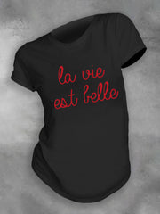 T-shirt imprimé France That's Life Is Beautiful Femme