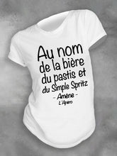 T-shirt France Prière Imprimé Femme