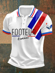 manches courtes pour homme FOOTEUR Print