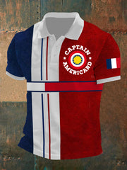 à manches courtes Captain Americard Homme