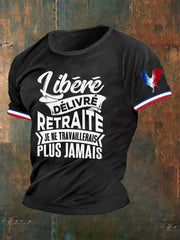 T-shirt Libéré Délivré Retraité Homme