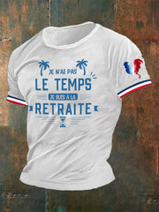 T-shirt Je Nai Pas Le Temps Je Suis A La Retraite pour homme