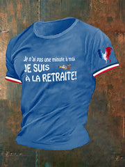 T-shirt e nai pas une minute à moi je suis à la retraite pour homme