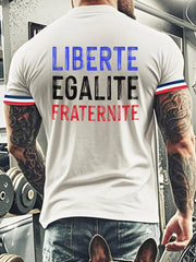 T-shirt à manches courtes Liberte Egalite Fraternite Homme