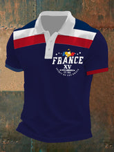 à manches courtes France Rugby Spirit Of The Brave pour homme