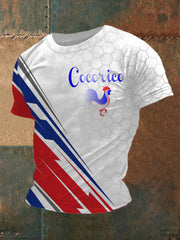 T-shirt imprimé à manches courtes Cocorico Homme
