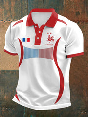 Le drapeau français des hommes conçoivent le Vêtements à manches courtes