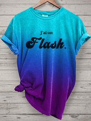 T-shirt J'ai un flash jaune pour femmes