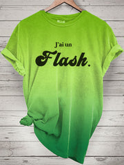 T-shirt J'ai un flash jaune pour femmes