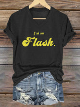 T-shirt J'ai un flash jaune pour femmes