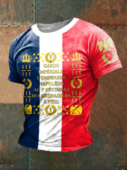 T-shirt imprimé à manches courtes Drapeau de la Garde Impériale Homme