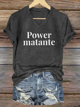 T-shirt Power matante Femme