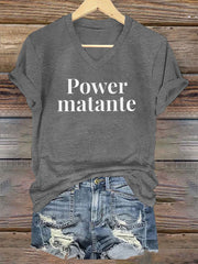 T-shirt Power matante Femme