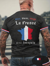 T-shirt Bleu Blanc Rouge France Aux Français Patriote Homme