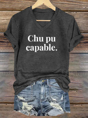 T-shirt Chu pu capable Femme