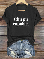 T-shirt Chu pu capable Femme