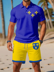 Homme Imprimé Drapeau Île-de-France